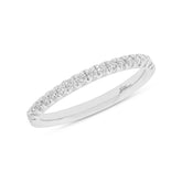 0.23ct 14k White Gold Diamond Lady's Band Size 4.5